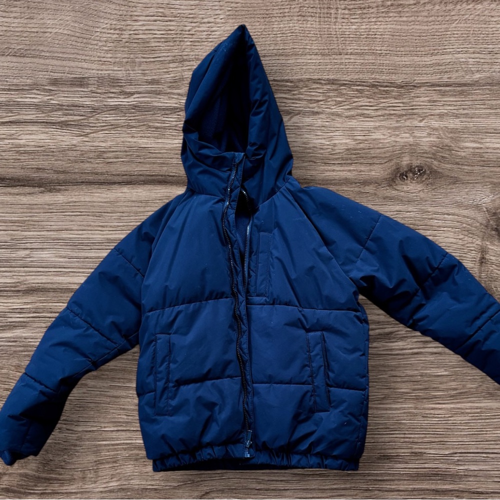 BLACK Boys Hooded Puffer Jacket